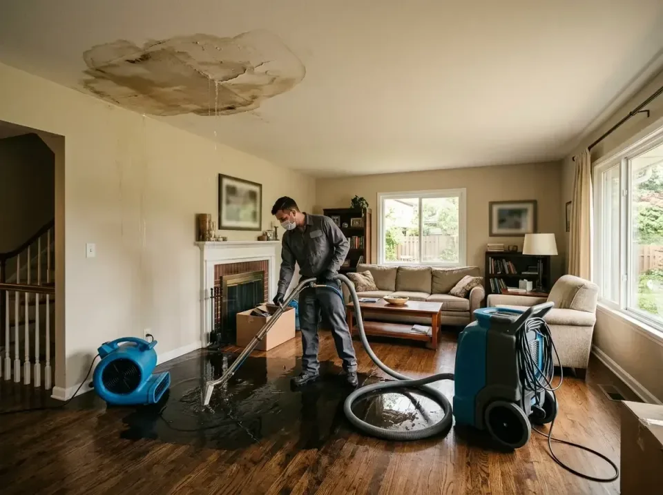 attic-pipe-burst-ceiling-drip-008 — frequently asked questions, Water Damage Restoration & Carpet Care in Battle Creek, MI